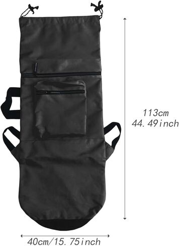 pistro Skateboard Carry Case Storage Backpack Water Resistant with Handle Shoulder Bag Organizer for Skate Enthusiasts Traveling- Black Longboard in Kuwait