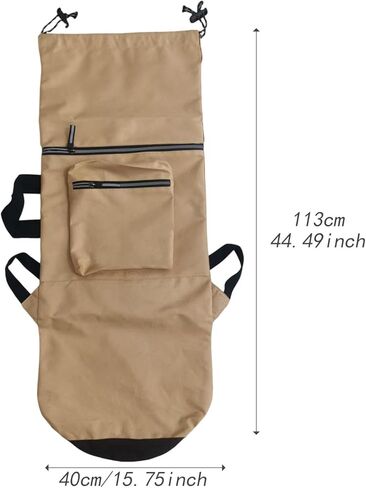 pistro Skateboard Carry Case Storage Backpack Water Resistant with Handle Shoulder Bag Organizer for Skate Enthusiasts Traveling- Khaki Longboard in Kuwait