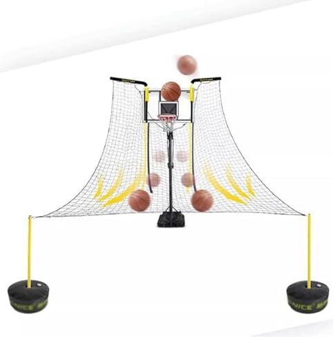 Basketballtrainer Basketball Air Defense Return Net Guard 16FT X Adjustable Rotating Hoop Rebound Back Netting Attachment in Saudi Arabia