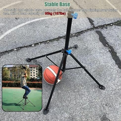 Shot Basketball Returner Upright Shooting Machine Return Easy to Carry Portable Hoop Attachment Adjustable Height in Saudi Arabia