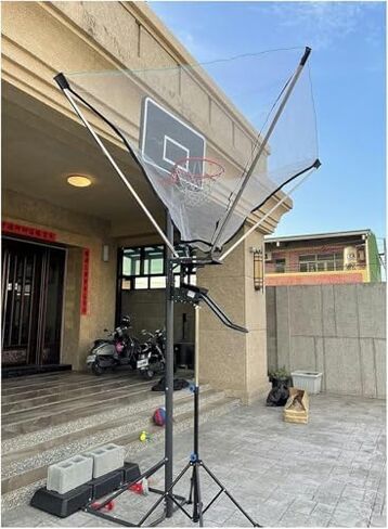 Shot Basketball Returner Upright Shooting Machine Return Easy to Carry Portable Hoop Attachment Adjustable Height in Saudi Arabia