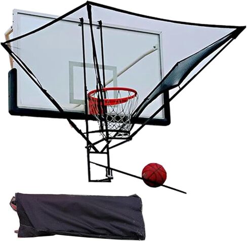 Basketball Hoop Returner Shot Return Apparatus - Rebounder Net Hang Shooting Trainer with Bag Rotatable Ret in Saudi Arabia