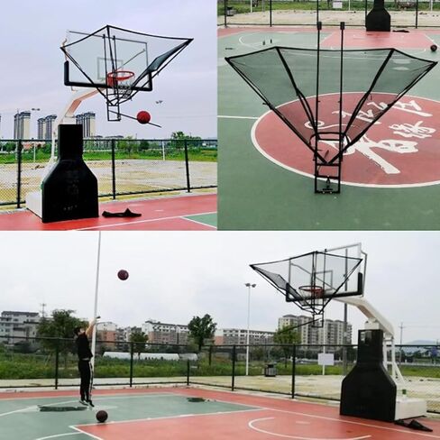 Basketball Hoop Returner Return Attachment Hanging Shot Hang Rebounder Net 180 Degree Rotatable Chute Gifts for Lover in Saudi Arabia