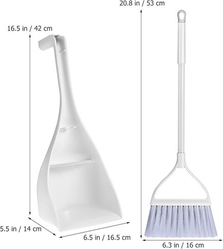 MAGICLULU Mini Broom and Dustpan Set with Toothed Dustpan Compact Handheld Sweeper for Kitchen Car Desktop Small Spaces Cleaning in Saudi Arabia