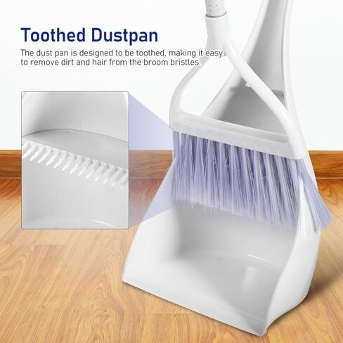MAGICLULU Mini Broom and Dustpan Set with Toothed Dustpan Compact Handheld Sweeper for Kitchen Car Desktop Small Spaces Cleaning in Saudi Arabia