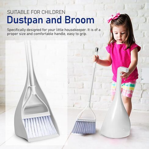 MAGICLULU Mini Broom and Dustpan Set with Toothed Dustpan Compact Handheld Sweeper for Kitchen Car Desktop Small Spaces Cleaning in Saudi Arabia