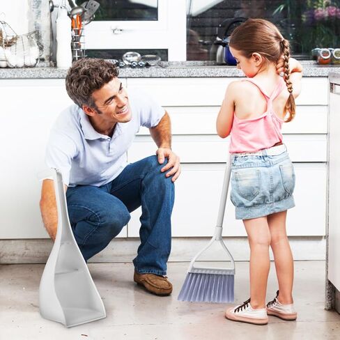 MAGICLULU Mini Broom and Dustpan Set with Toothed Dustpan Compact Handheld Sweeper for Kitchen Car Desktop Small Spaces Cleaning in Saudi Arabia