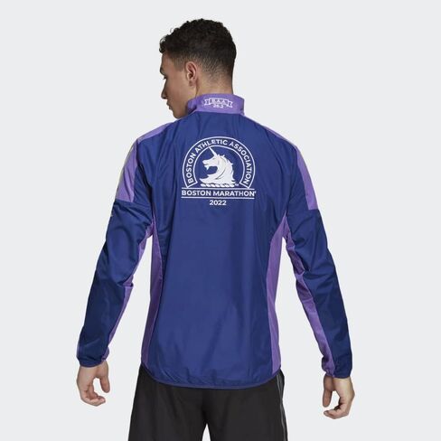 ADIDAS MEN’S BOSTON MARATHON 2022 WINDBREAKER JACKET, VICTORY BLUE, XL in Saudi Arabia