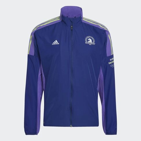 ADIDAS MEN’S BOSTON MARATHON 2022 WINDBREAKER JACKET, VICTORY BLUE, XL in Saudi Arabia