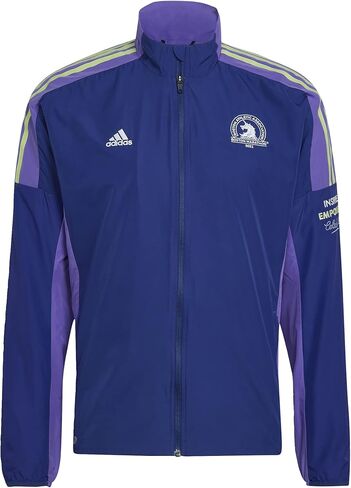 ADIDAS MEN’S BOSTON MARATHON 2022 WINDBREAKER JACKET, VICTORY BLUE, XL in Saudi Arabia