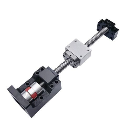 معالجة نهاية صامولة كروية معدنية 1 قطعة SFU1610 L300-500mm مع صامولة واحدة + BF12 + DSG16H + اقتران + حامل المحرك HM12-57 (500 مم) in Saudi Arabia