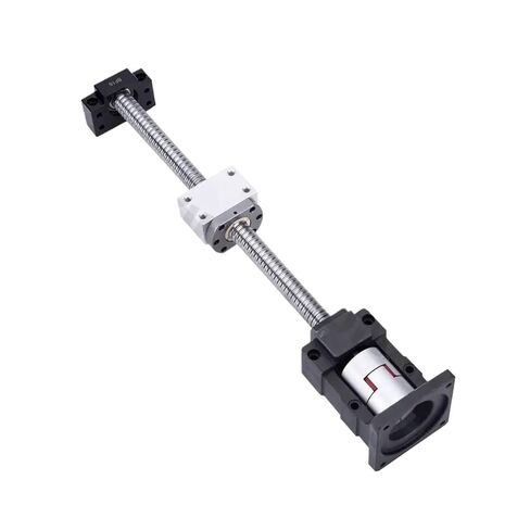 Metal Ball Screw nut end Processing 1pcs SFU1610 L300-500mm with Single Nut+BF12+DSG16H+Coupling+HM12-57 Motor Mount(500mm) in Saudi Arabia