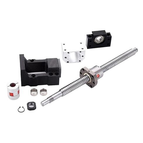 Metal Ball Screw nut end Processing 1pcs SFU1610 L300-500mm with Single Nut+BF12+DSG16H+Coupling+HM12-57 Motor Mount(500mm) in Saudi Arabia