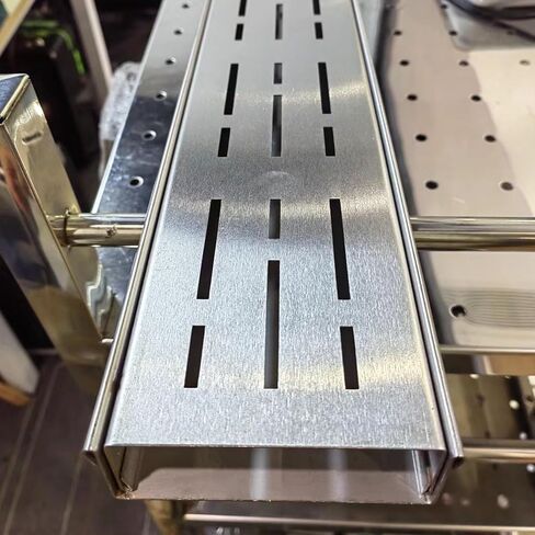 Drainage Channel Stainless Steel Trench Drain and Grate Kit, Garage Deck Driveway Patio Yard Parking Lot Channel Drain System, Rectangle Drainage Trench Floor Grating(5x3cm(2" x1 1 8")) in Saudi Arabia