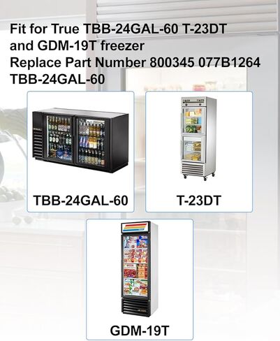 800345 077B1264 Refrigerator Temperature Control Kit Fit for True Freezers TBB-24GAL-60 T-23DT GDM-19T in Saudi Arabia