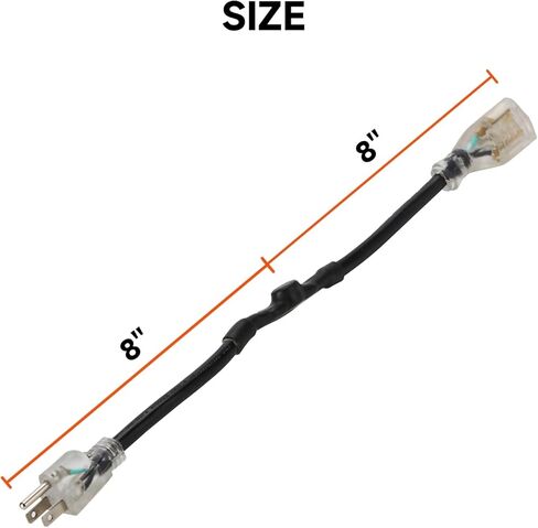 Roastove Thermostat for Heat Cable, Outdoor 120V Automatic On/Off at 37°F & 50°F, 15A Industrial Grade Weatherproof Power Cord, 16 Inch, Easy Install for Roof & Gutter De-Icing in Kuwait