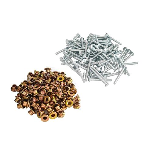 100PCS Stainless Steel 3/16" Rivet Kit fit for Peterbilt 379 Huck and Collar, Replaces MGP98T-R6-10G, MGCS-R6U-100 Medium Duty Flange Collar in Saudi Arabia