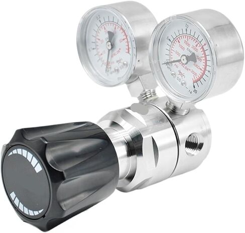 1PCS Stainless Steel 1/4"NPT Nitrogen Pressure Regulator with Panel Mount in Saudi Arabia