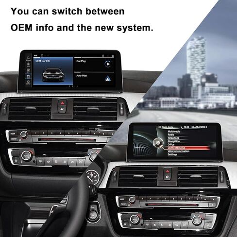 PEMP 10.25" Linux Head Unit for BMW 3 Series F30 F20 NBT CIC, Wireless and Wired CarPlay Android Auto, Calls Using The OEM Bluetooth 2013 2014 2015 328i 320i Accessories Radio Screen. in Kuwait