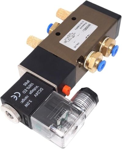 1PCS 4V310-10 solenoid valve air control valve 3/8" 2-position 5-port 2/5-way 12V DC 24V DC 110V 220V AC(8mm fittings,4V310-10 AC220V) in Saudi Arabia