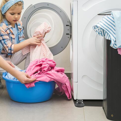 Mikikit 4pcs Flexible Washer Dryer Heightening Pad Multi-functional Vibration Dampening Foot Mat in Saudi Arabia