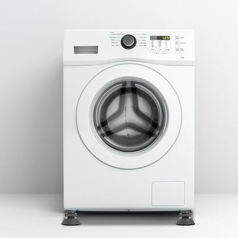 Mikikit 4pcs Flexible Washer Dryer Heightening Pad Multi-functional Vibration Dampening Foot Mat in Saudi Arabia