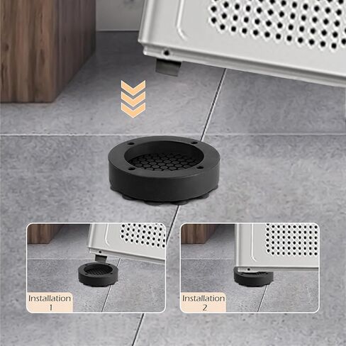 4 Pcs Anti Vibration Pads For Washing Machine, Foot pads with suction cups Prevent Sliding Out, Soundproofing Base for Appliances, Floor Protector in Saudi Arabia