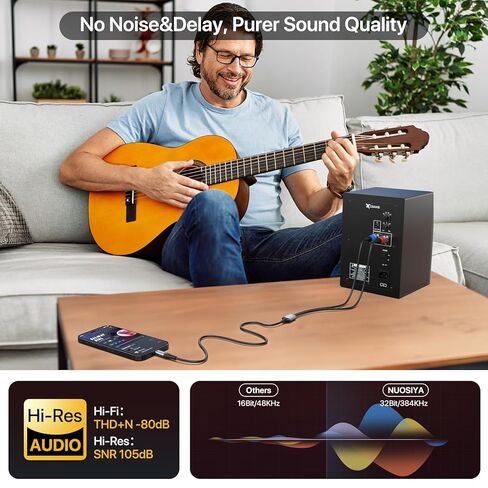 Dual XLR to USB C Audio Cable 6.6FT, 32Bit/384Khz USB Type C to 2 XLR Male Adapter Stereo Power Amplifier Cable for Connecting Smartphones USB C to Active Speaker, Laptops,Mixer Console in Kuwait