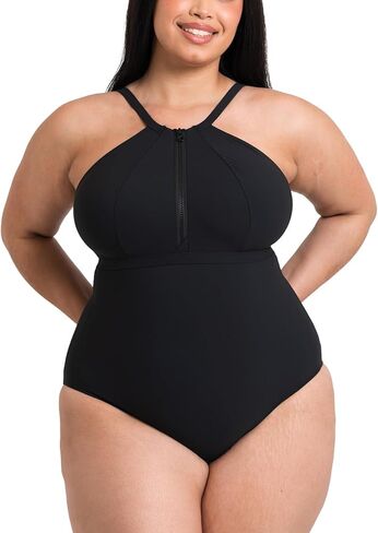 Curvy Kate Women's Zip Tide Non-Wired Multiway Swimsuit (CS035606) in Saudi Arabia
