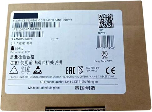 6SL3055-0AA00-4BA0 Frequency Converter Operation Panel 6SL30550AA004BA0 Sealed in Box 1 Year Warranty in Saudi Arabia