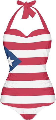 المرأة مثير البطن السيطرة قطعة واحدة ملابس السباحة الرجعية الرسن رفع لباس سباحة in Kuwait