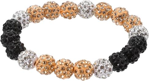 Baseball Bracelet, Ice Collection Bracelets Bling Rhinestone Inspired Bead Disco Ball - Fit for (Men/Women/Players/Birthday Gift) in Saudi Arabia