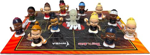 Party Animal TeenyMates 2025 WNBA Basketball Action Figures Gift Set with Basketball Court Puzzle and 12 TeenyMates Figures in Saudi Arabia
