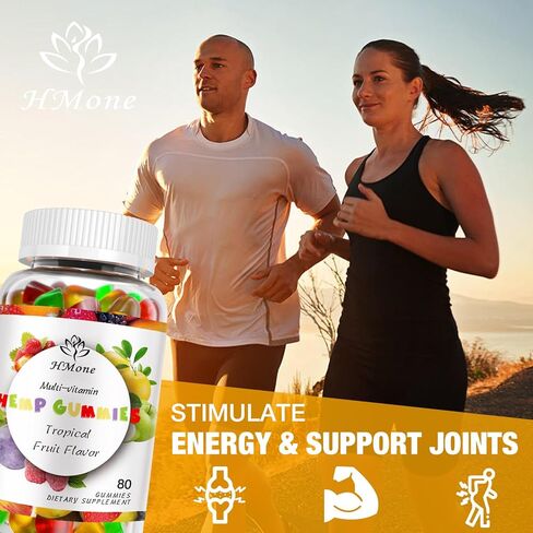 Hemp Gummies Advanced for Pain, Sleep, Anxiety - High Potency Pure Organic Hеmp Oil Extract Supplement - 100% Natural Extra Strength Hemp Gummy - Vegan Non-GMO 3 Packs in Kuwait