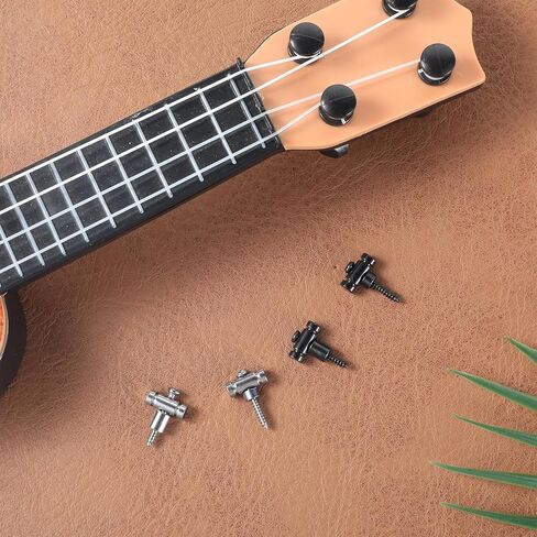 2Pcs Guitar Trees for Electric Guitars String Butler Guitar Roller String Retainers Strings Tree Replacement Part Electric Guitars Parts Black, Silver in Saudi Arabia