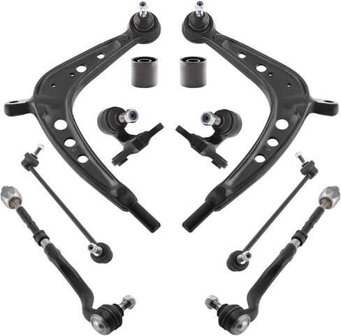 maXpeedingrods 10 PC Suspension Kit for BMW E46 Series - 325xi 330xi 2001-2005, Front Lower Control Arm, Ball Joints, Bushing Set, Sway Bar Links, Inner Outer Tie Rods in Saudi Arabia