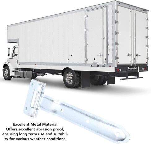 RiToEasysports 12 Inch Trailer Door Hinge, Metal Bent Strap Hinge for Side Door Enclosed Trailers, Heavy Duty Design for RVs and Cargo Trailers in Kuwait