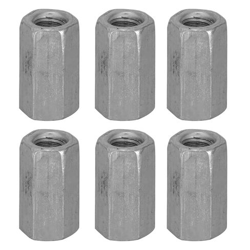 M6 تركيب مستقيم الجوز اقتران عرافة الزنك مطلي 10 قطع (M6 X18mm) in Saudi Arabia