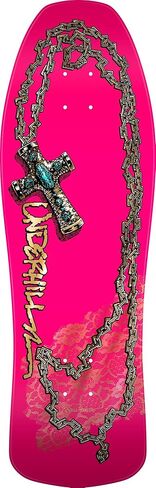 Powell Peralta Ray Underhill Cross Reissue Skateboard Deck, Pink/Gold Foil, 9.9" x 31.03" in Saudi Arabia