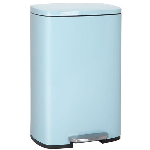 PayLessHere 13 Gallon(50L) Trash Can, Fingerprint Proof Stainless Steel Kitchen Garbage Can with Removable Inner Bucket and Hinged Lids, Pedal Rubbish Bin for Home Office,Red in Saudi Arabia