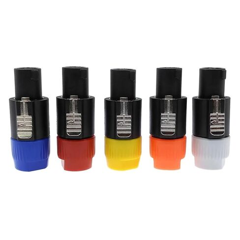 Connector 4 Pole Plugs Male Speaker Audio 4Pin 1Pcs(Red) in Saudi Arabia