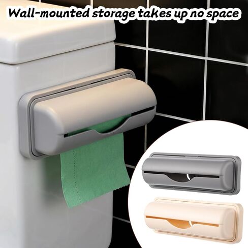 2 Pcs Trash Bag Dispenser, 5.9 x 2.95 x 1.85 inch Bin Liner Kit, Trash Bag Dispenser for Bottom of Can, Trash Can Liner Dispenser for Kitchen Bathroom Toilet Storage Organization in Saudi Arabia