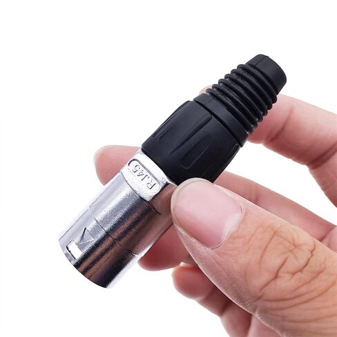 8p8c RJ45 Net Work Connector IP65 D Socket Panel Ethernet Connector 1Pcs(Silver) in Saudi Arabia