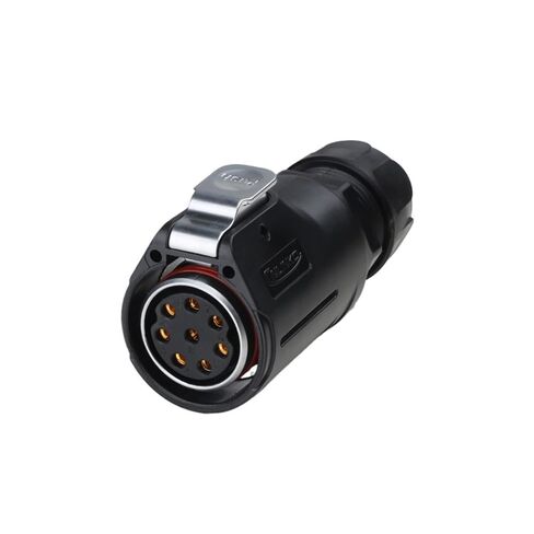 1Pcs M28 PBT Plastic 15A 8 Pin Circular Electrical Cable Connector Soldering Wire IP68 Waterproof Outdoor Connector(Plug mating Plug) in Saudi Arabia
