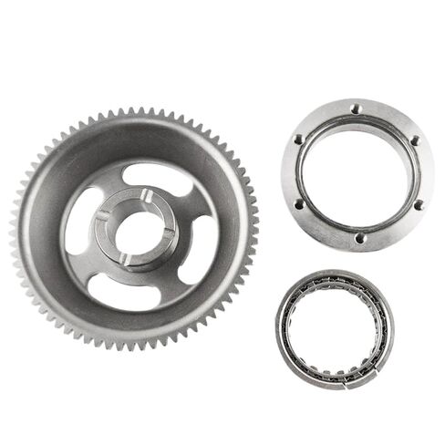 Motorcycle Starter Clutch Gear Assembly with Roller Bearing Compatible with TTR250 XT250 Tricker YFM250 TT250R Serow in Saudi Arabia