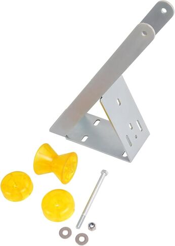 Suitable for Universal Winch Stand for 2" & 3" Winch Posts - Durable Galvanized Steel with Roller End Caps & Rubber Coating - Silvery Yellow Finish in Saudi Arabia