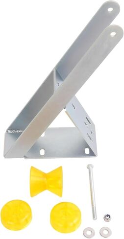 Suitable for Universal Winch Stand for 2" & 3" Winch Posts - Durable Galvanized Steel with Roller End Caps & Rubber Coating - Silvery Yellow Finish in Saudi Arabia