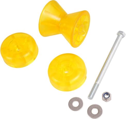 Suitable for Universal Winch Stand for 2" & 3" Winch Posts - Durable Galvanized Steel with Roller End Caps & Rubber Coating - Silvery Yellow Finish in Saudi Arabia