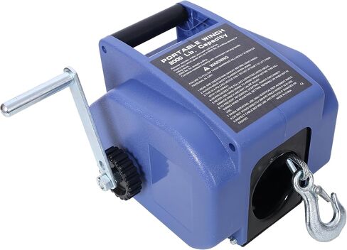 12v 2000lbs Trailer Winch,Reversible Electric Winch for Boats up to 5000 lbs,Galvanized Wire Rope,with Extra Pulley Hook,Rapid Mount,Wirelss Remote Control,Blue in Kuwait
