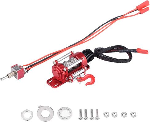 ZJchao Electric Boat Trailer Winch, 1:10 RC Electric Winch Boat Metal for SCX10 D90 D110 TF2 KM2 in Saudi Arabia